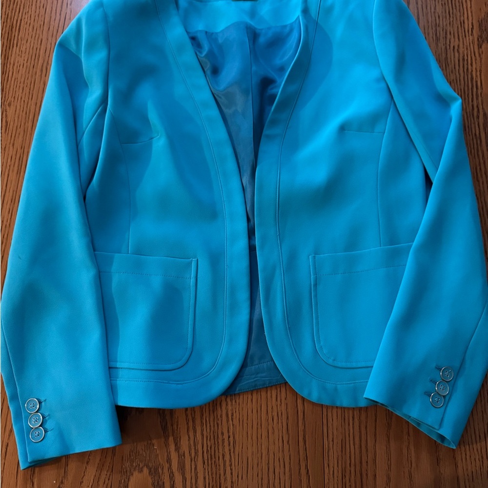 Trina Turk Vibrant Blue Blazer